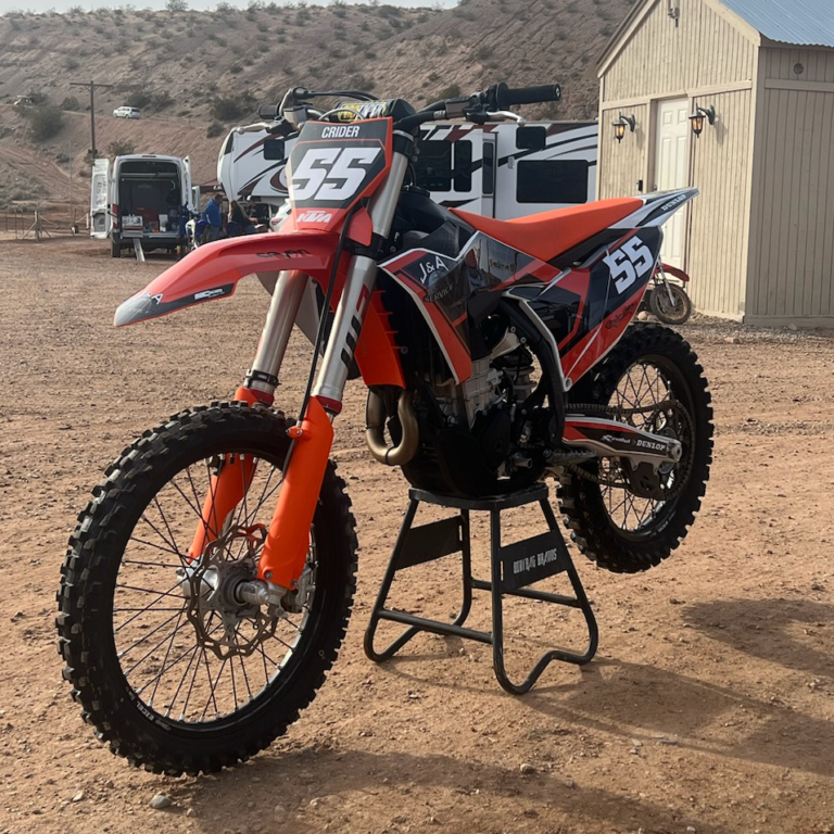 ktm 450sx-f kit displayed on the bike