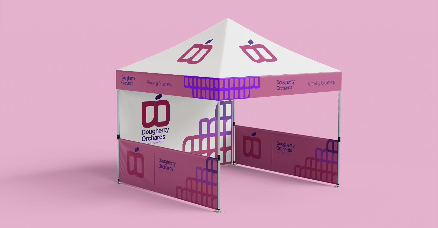 heron image displaying a trade show booth mockup