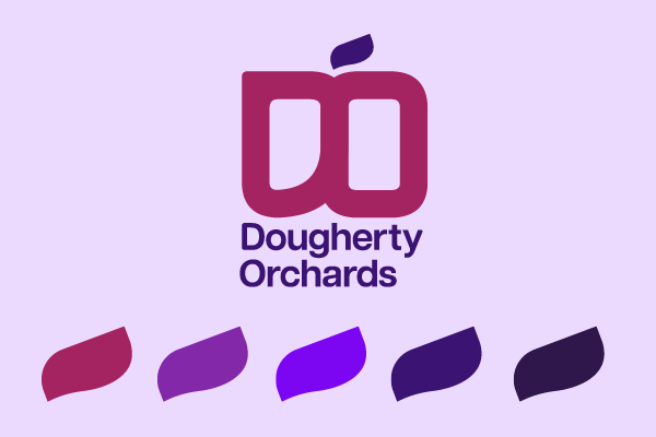 apple orchard rebranded logo and color palette