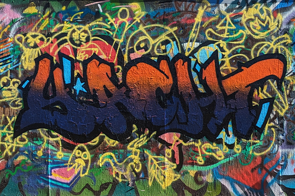 graffiti wall lettering